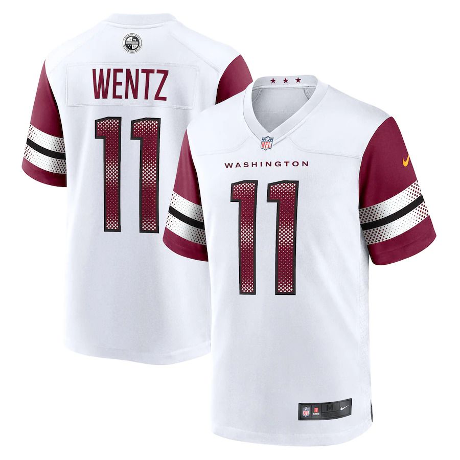 Men Washington Commanders #11 Carson Wentz Nike White Game NFL Jersey->washington commanders->NFL Jersey